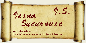 Vesna Šućurović vizit kartica